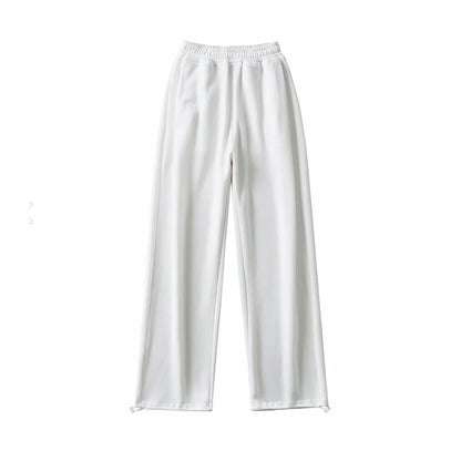 European And American Street High Waist Loose And Thin Drawstring Trousers