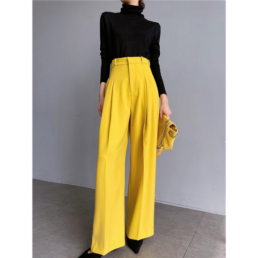 Women's Wide Leg Pants High Waist Drape Super Loose Straight