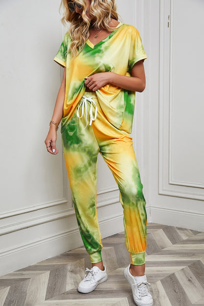 Ensemble haut et pantalon tie-dye