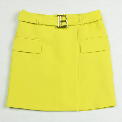 Trendy Summer Slim And Cool A-line Bag Hip Mini Skirt