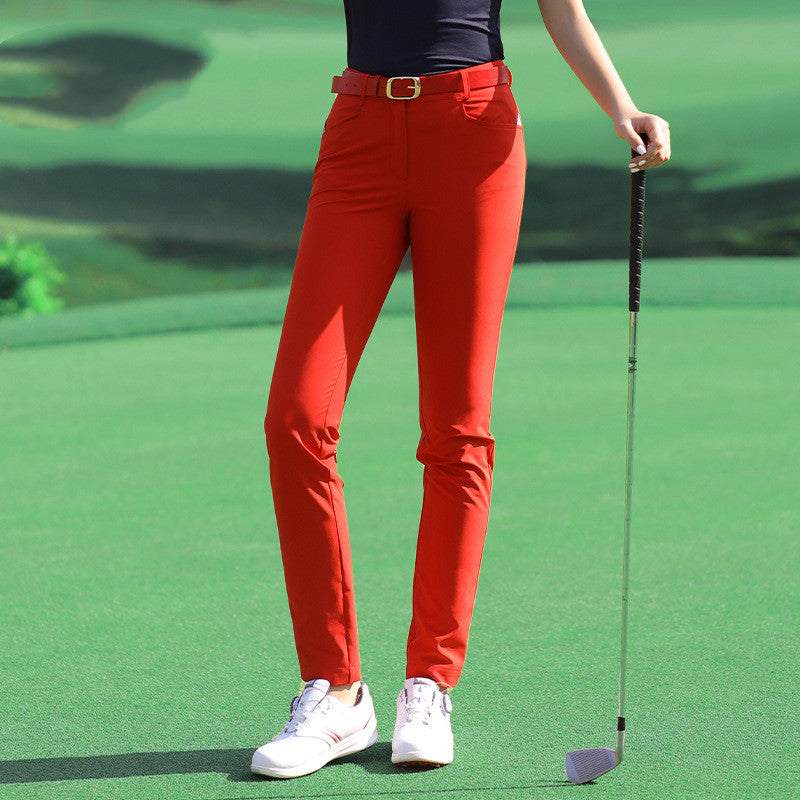 Women's Golf Pants Slim Fit Trousers