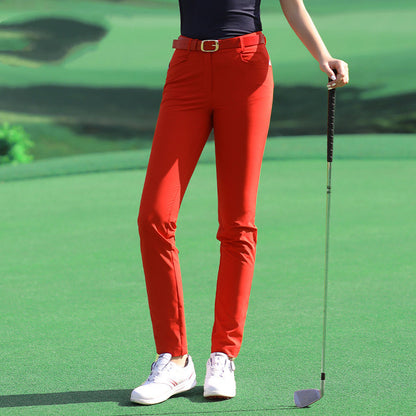 Women's Golf Pants Slim Fit Trousers