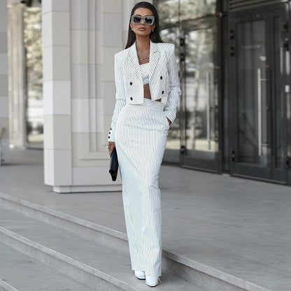 Costume personnalisé à la mode, ensemble deux pièces pour femmes