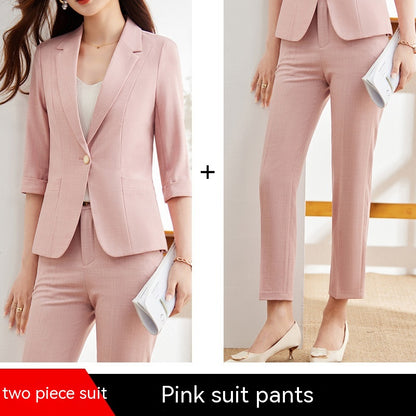 Women's Slim-fit 34 Sleeve Professional Suit