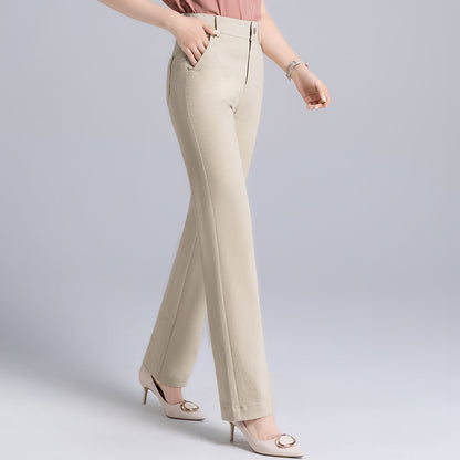 Women's Straight Suit Pants High Waist Slim And Loose Long