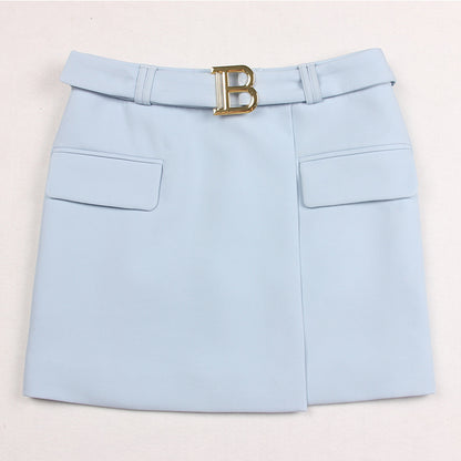 Trendy Summer Slim And Cool A-line Bag Hip Mini Skirt