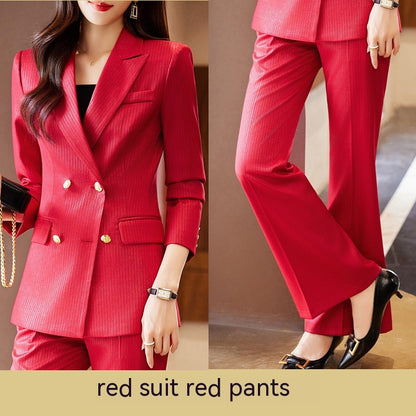 Women's Graceful And Fashionable Slim Waist Suit Business Suit