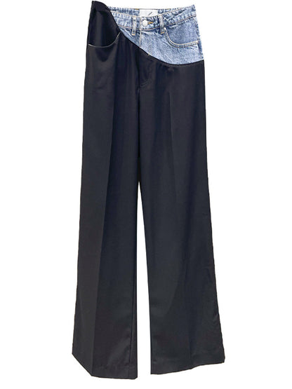 Women's Summer High Waist Drape Pudding Suit Pants