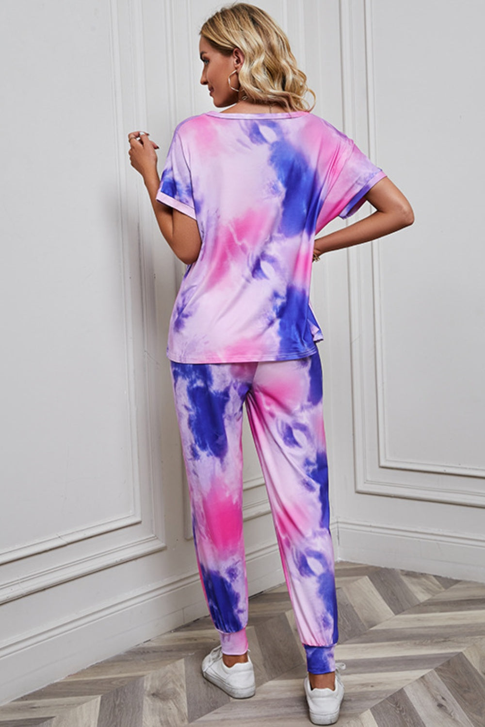 Ensemble haut et pantalon tie-dye