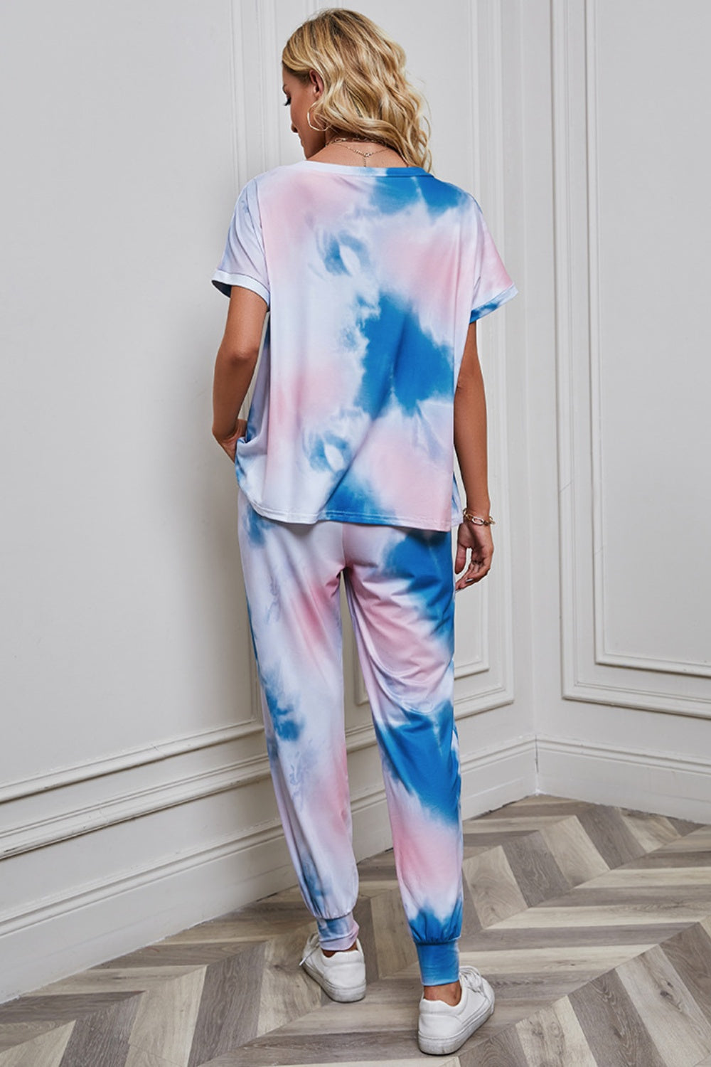 Ensemble haut et pantalon tie-dye