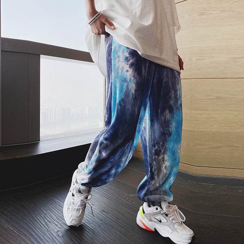 Women's tie-dye casual pants