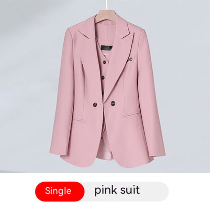 Women's President Small Suit Autumn And Winter Elegant Outfit Suit Vest Three-piece Suit