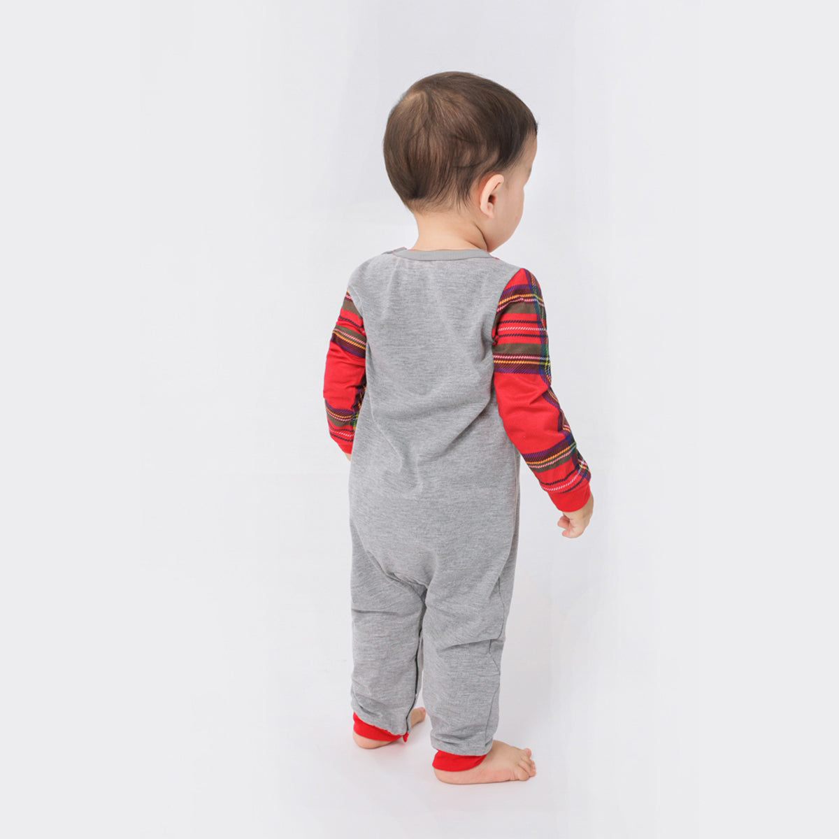 Baby MERRY CHRISTMAS Graphic Round Neck Jumpsuit