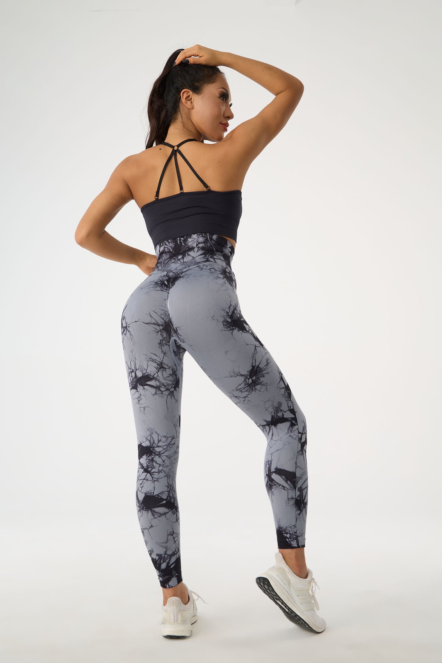 Pantalon actif imprimé taille haute