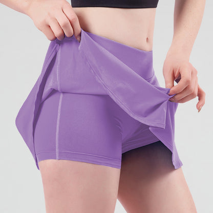 Falda pantalón deportiva con cintura ancha