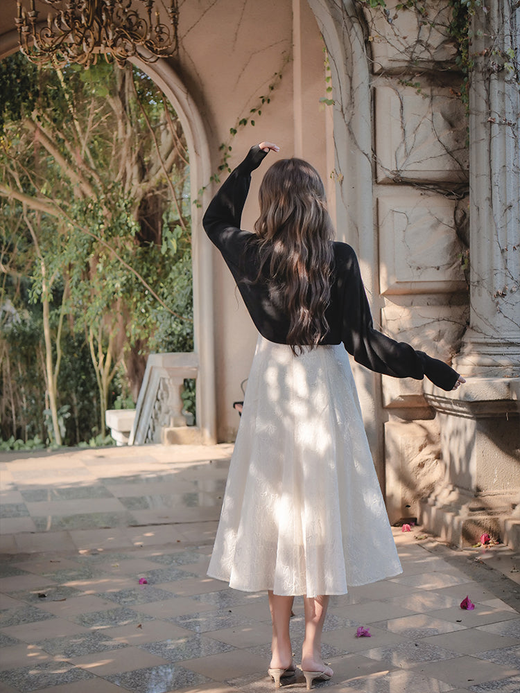 Vestido blanco con tirantes de cuento de hadas Chubby