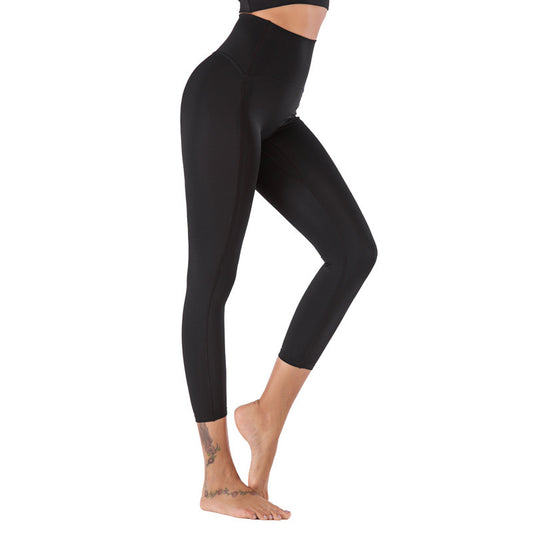 Pantalones cortos de levantamiento de cadera para mujer, desnudos, agradables para la piel, deportivos, fitness, yoga