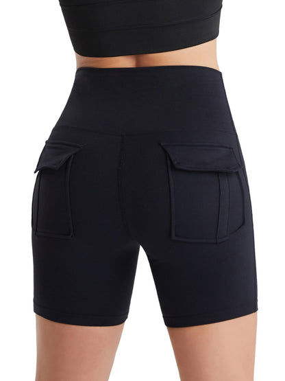 Short actif taille haute avec poches