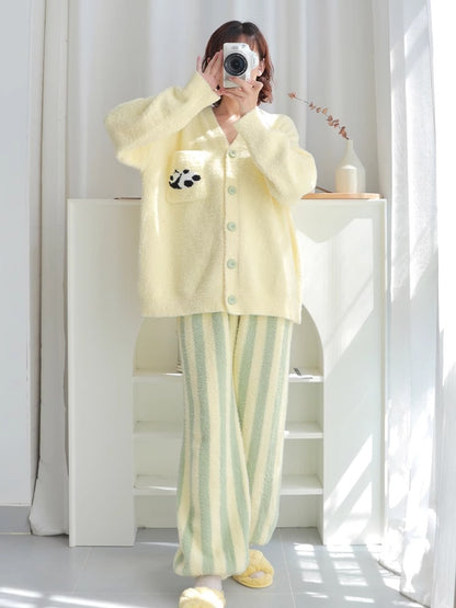 Cute Panda Home Wear Two-piece Suit