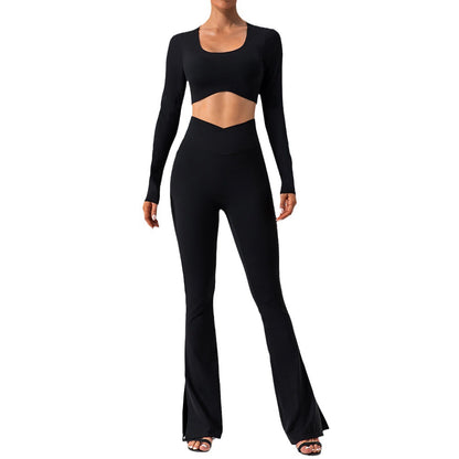 Women's Fashion Casual Long Sleeve Yoga Suit