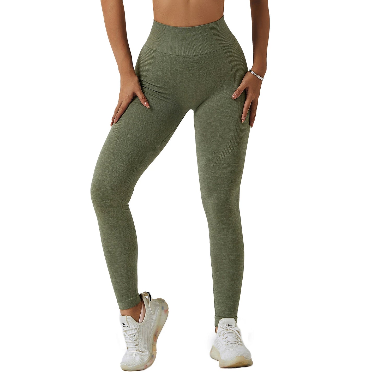 Pantalon de yoga sans couture à la mode pour rehausser les hanches, taille haute, pantalon de fitness à séchage rapide, collants de sport, pantalon court en tricot