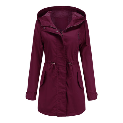 Cotton Women Spring Autumn Coat Loose Solid Color Clothing Women Clothing