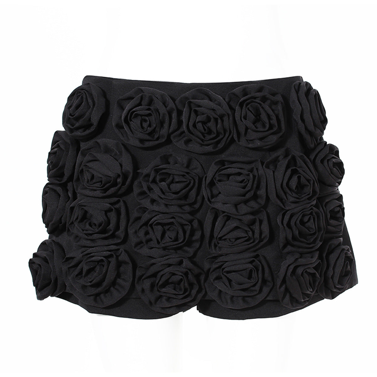 Haut de gamme Sense petit haut de luxe industrie lourde tridimensionnelle Rose décoration florale Mini Shorts à la mode élégante culotte française