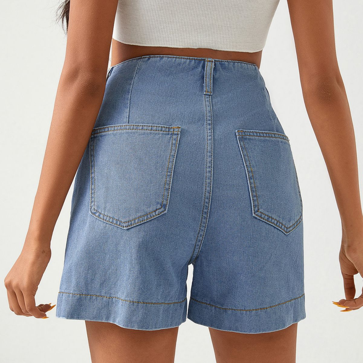 Denim femmes Shorts femmes été taille haute Denim Shorts pantalons décontractés tout assorti