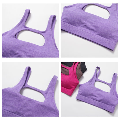 Mode Ponçage Cationique Respirant À Séchage Rapide Costume De Yoga Pour Femmes Mince À La Recherche De Beauté Dos Fitness Sport Body-Hugging Costume Deux Pièces