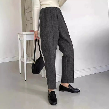 Casual Pants Women Sweatpants Straight Women Pants High Waist Narrow Version Ankle Banded Pants Draping Effect Trousers Sports Pants