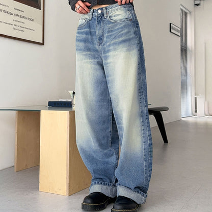 Pantalon en Denim à la mode, tendance, couleur contrastée, ample, jambes larges, Sexy, taille basse, décontracté, été