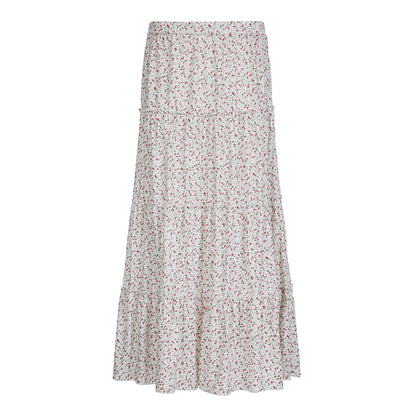 French Pastoral Gentle Floral Draping Skirt Basic Everyday Joker A line Dress Summer Tide