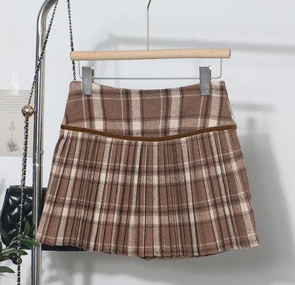 Women Short Skirt Autumn Winter Wear Anti Exposure Skirt