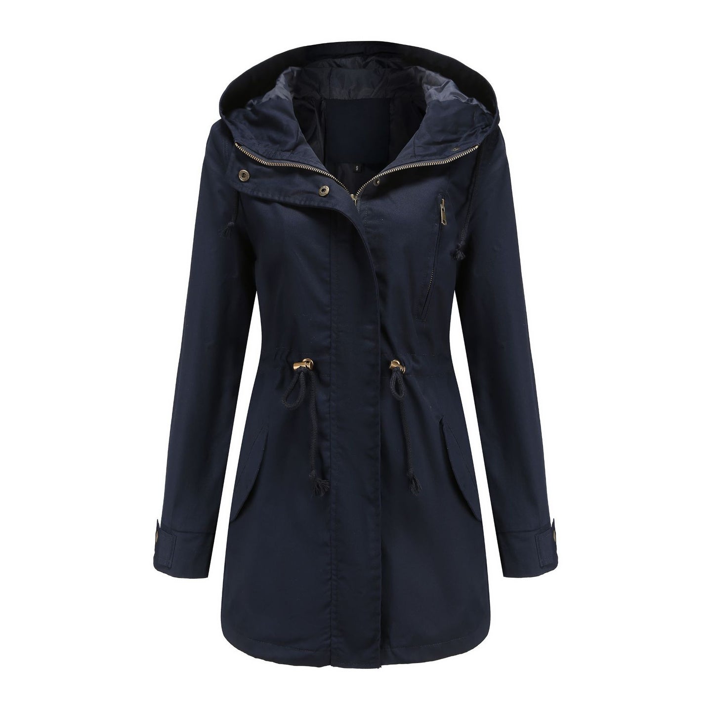 Cotton Women Spring Autumn Coat Loose Solid Color Clothing Women Clothing