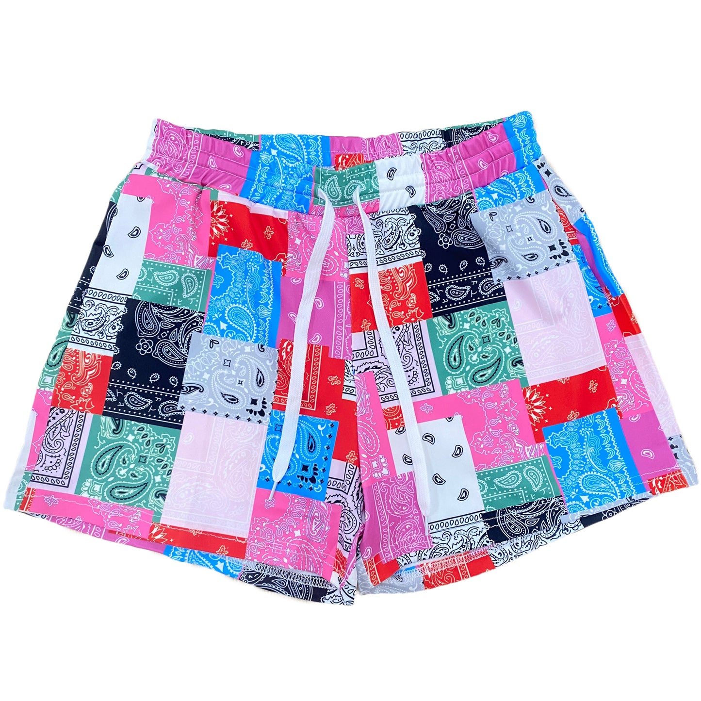 Mujer Verano Estampado floral Casual Paisley Paisley Shorts Pantalones de playa sueltos para mujer