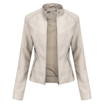 Women Autumn And Winter Solid Color Short Jacket