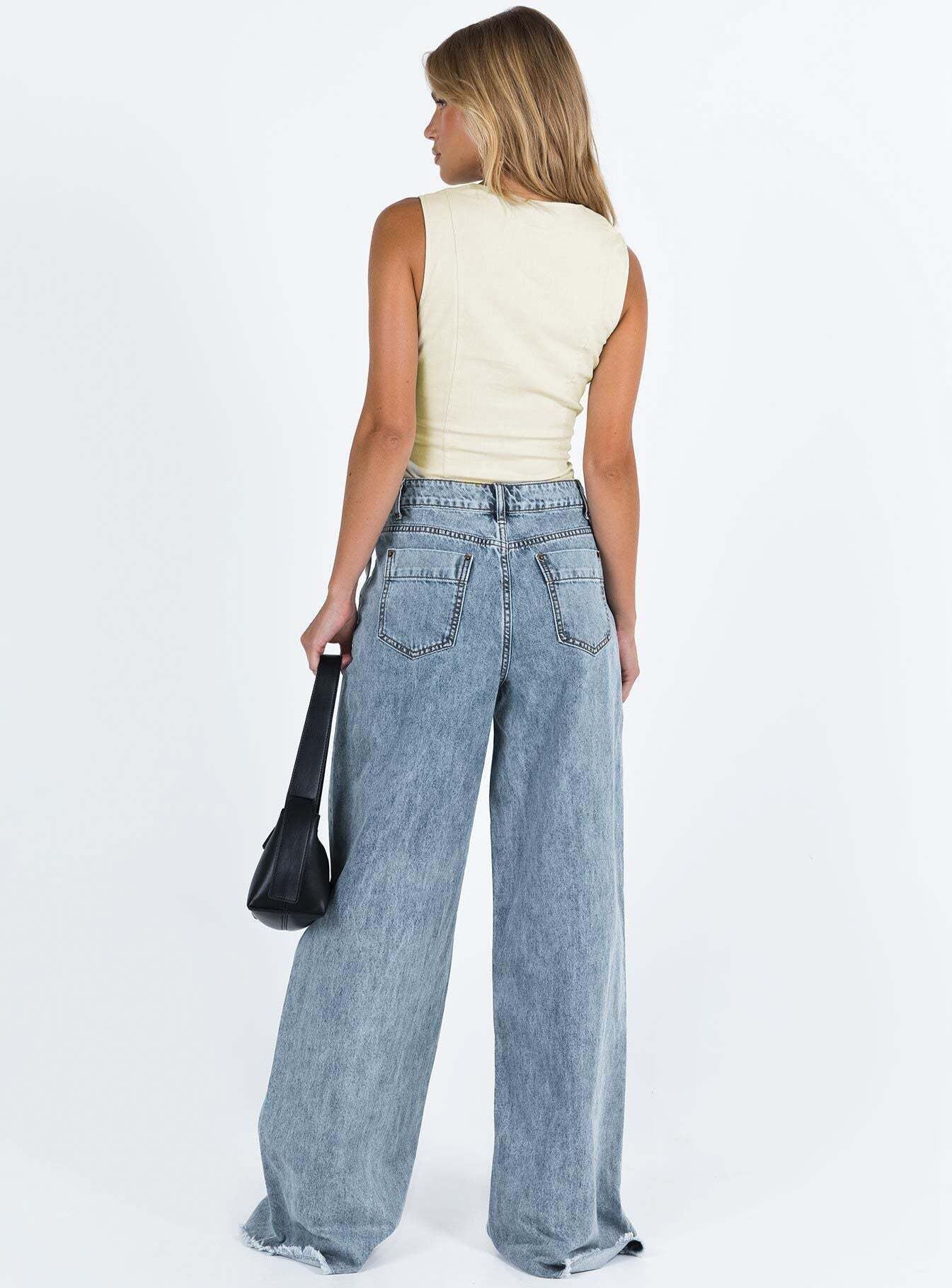 Casual Loose Denim Trousers Women Jeans