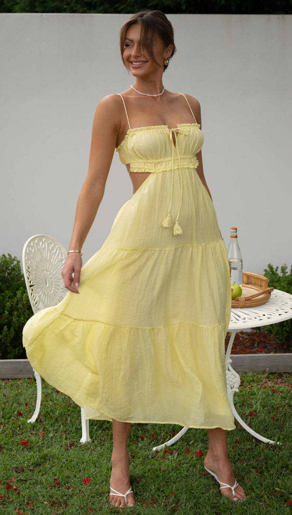 Women Clothing V Neck Sleeveless Solid Color Stitching Big Swing