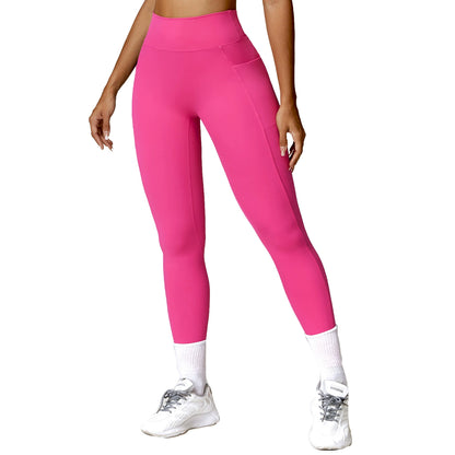 Pantalon de Yoga moulant à séchage rapide, pantalon de Fitness brossé taille haute, vêtements d'extérieur, Leggings de sport, de course à pied