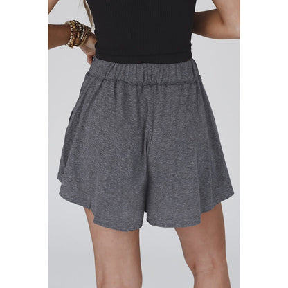 Casual Loose Draping Effect Shorts Women Summer All Match High Waist Straight Shorts Women