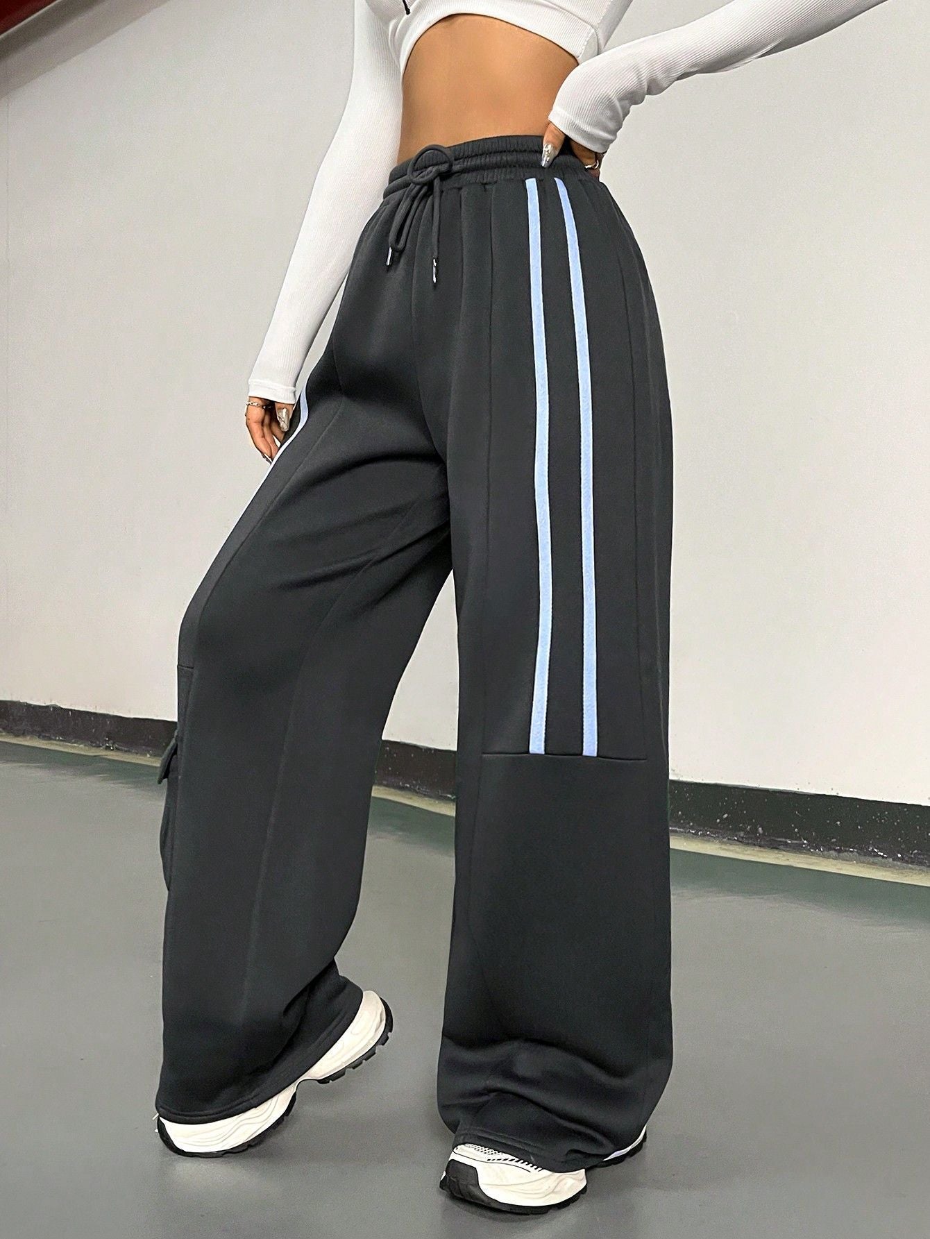 Design Cargo Pants Women Retro Casual Track Sweatpants