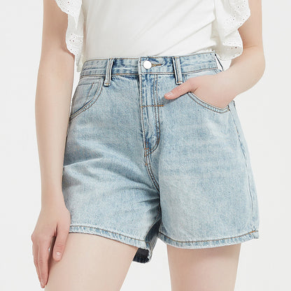 Summer High Waist Thin Loose Casual Slimming Denim Shorts