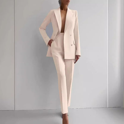 Costume de costume pour femmes, tenue d'affaires décontractée à la mode