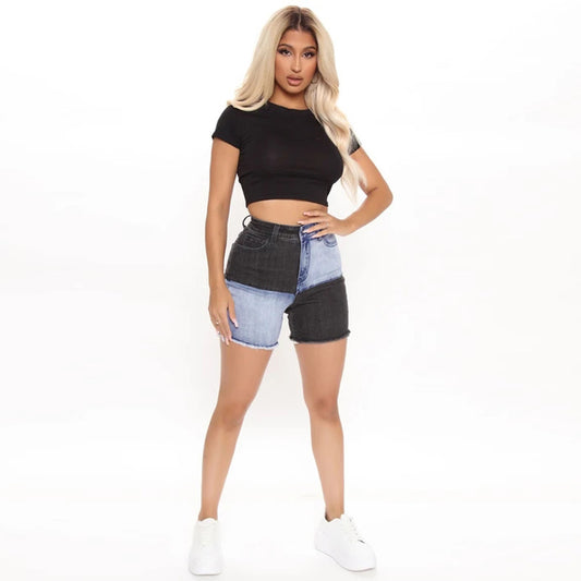 Short en jean femme été short en jean taille haute jean femme