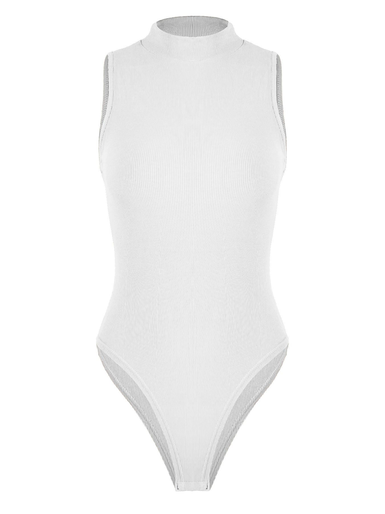 Ropa de verano para mujer, mono Sexy ajustado sin mangas con costilla