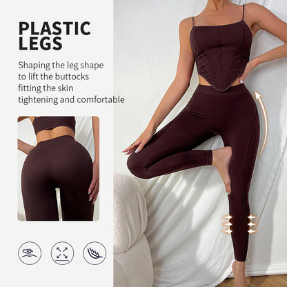 Women's High Elastic Hip Raise Shaping Yoga Pants