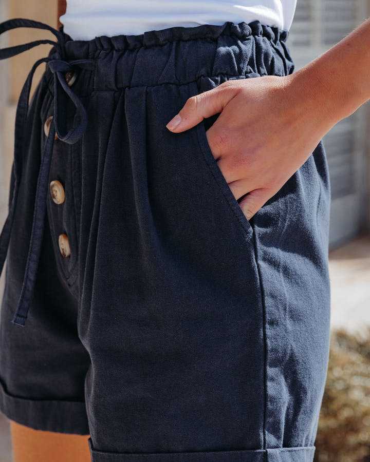 Ropa de verano para mujer, pantalones de pierna ancha de algodón, pantalones cortos informales con cordones elásticos de cintura alta