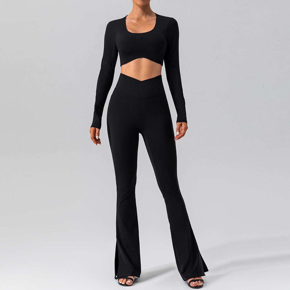 Women's Fashion Casual Long Sleeve Yoga Suit