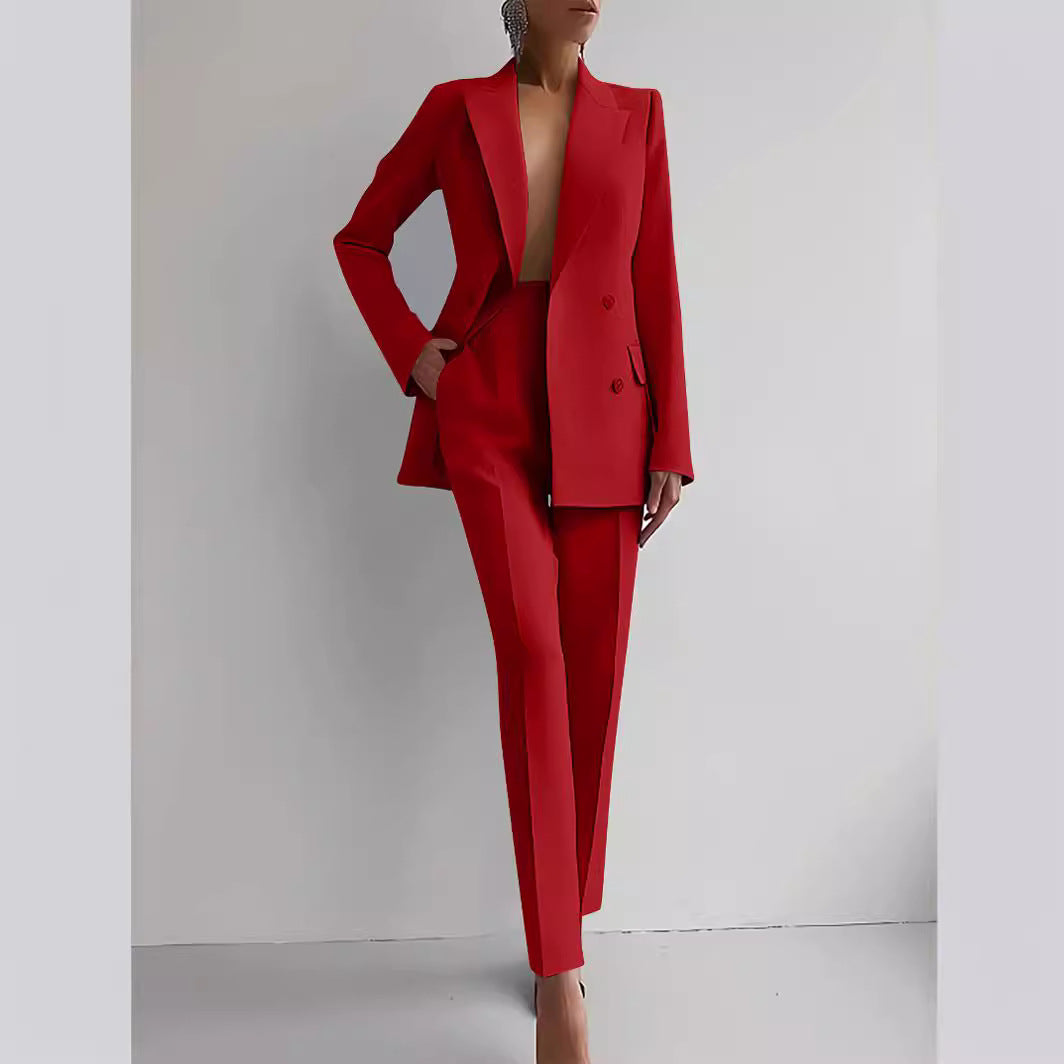 Costume de costume pour femmes, tenue d'affaires décontractée à la mode