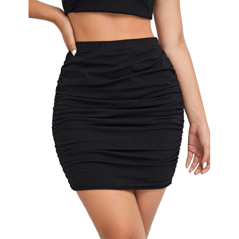 Summer Sexy Skirt Women Pleating Hip Skirt Office Women Clothing